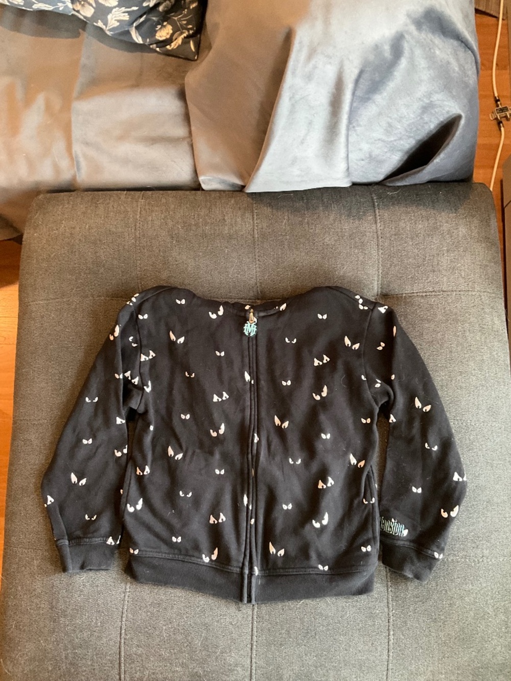 EUC Disney Haunted Mansion Zip-Up Hoodie Sweat Jacket Size 9/10